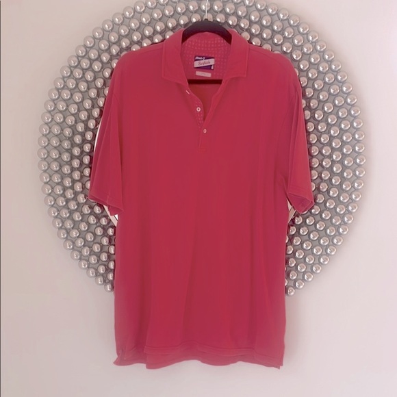 johnnie-O Other - Johnnie-O Surfside Garment Dyed Pique Polo Shirt in Malibu Red